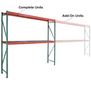 Bulk Rack with Wire Mesh Deck Add-On