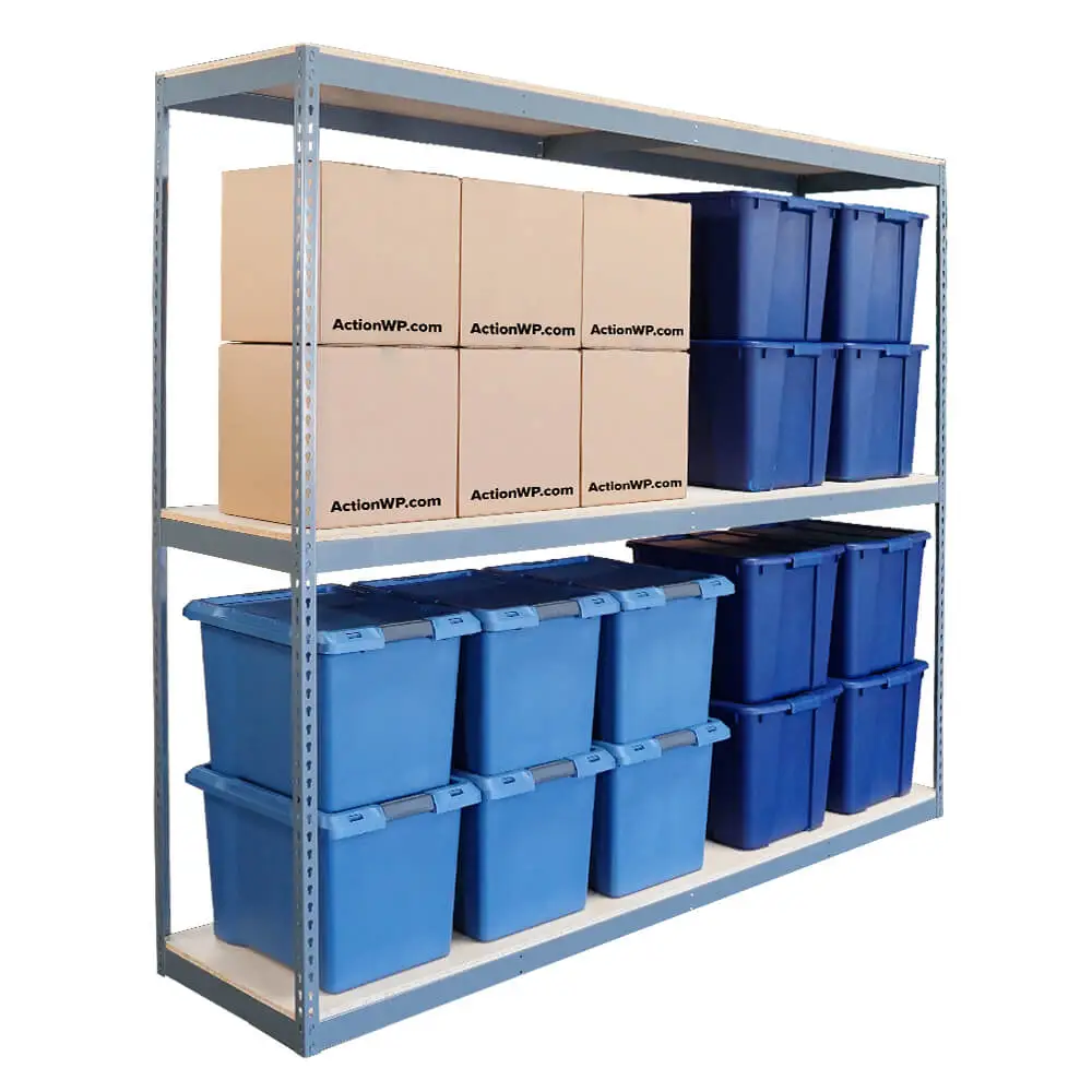 Durable Warehouse Garage Storage Container Bins Storage Shelving