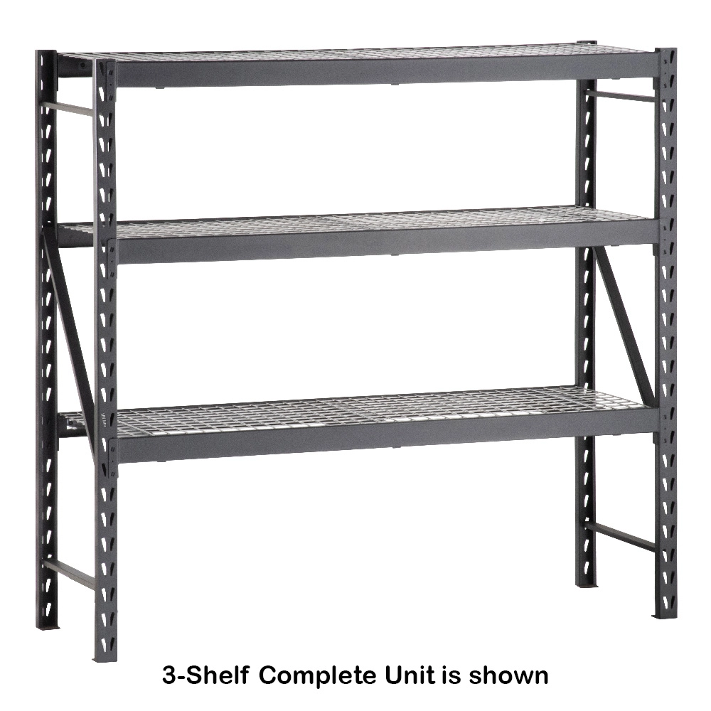 Super Saver Industrial Shelving 3-Shelf Complete Unit