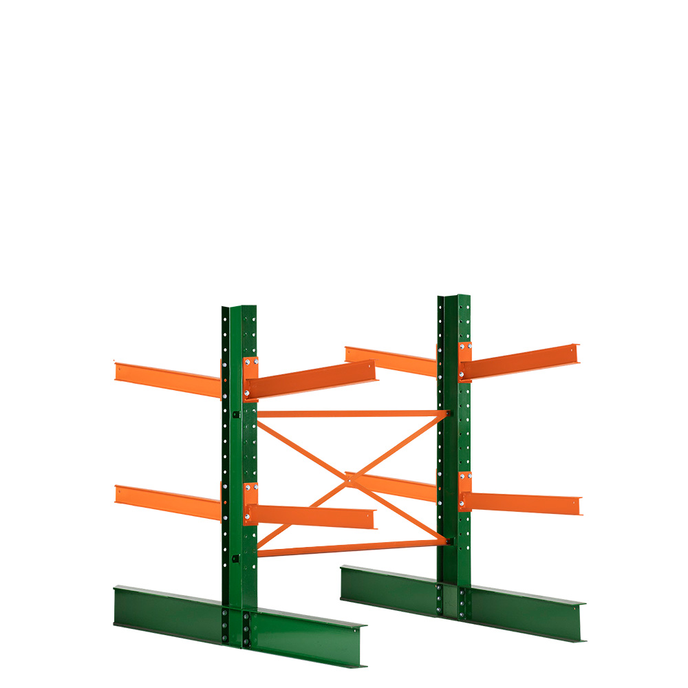 Double Sided Cantilever Rack Unit 8' High